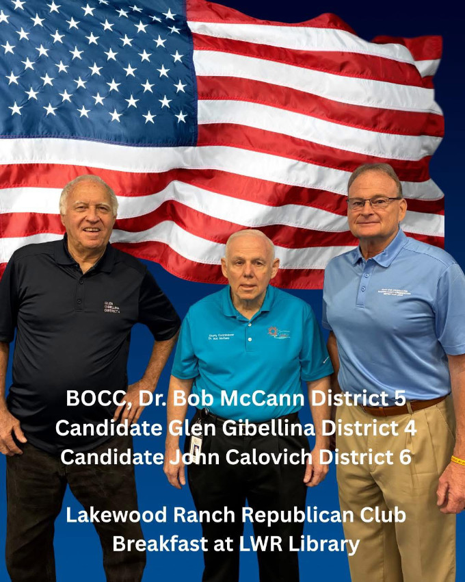 John Calovich with other County Commission Candidates